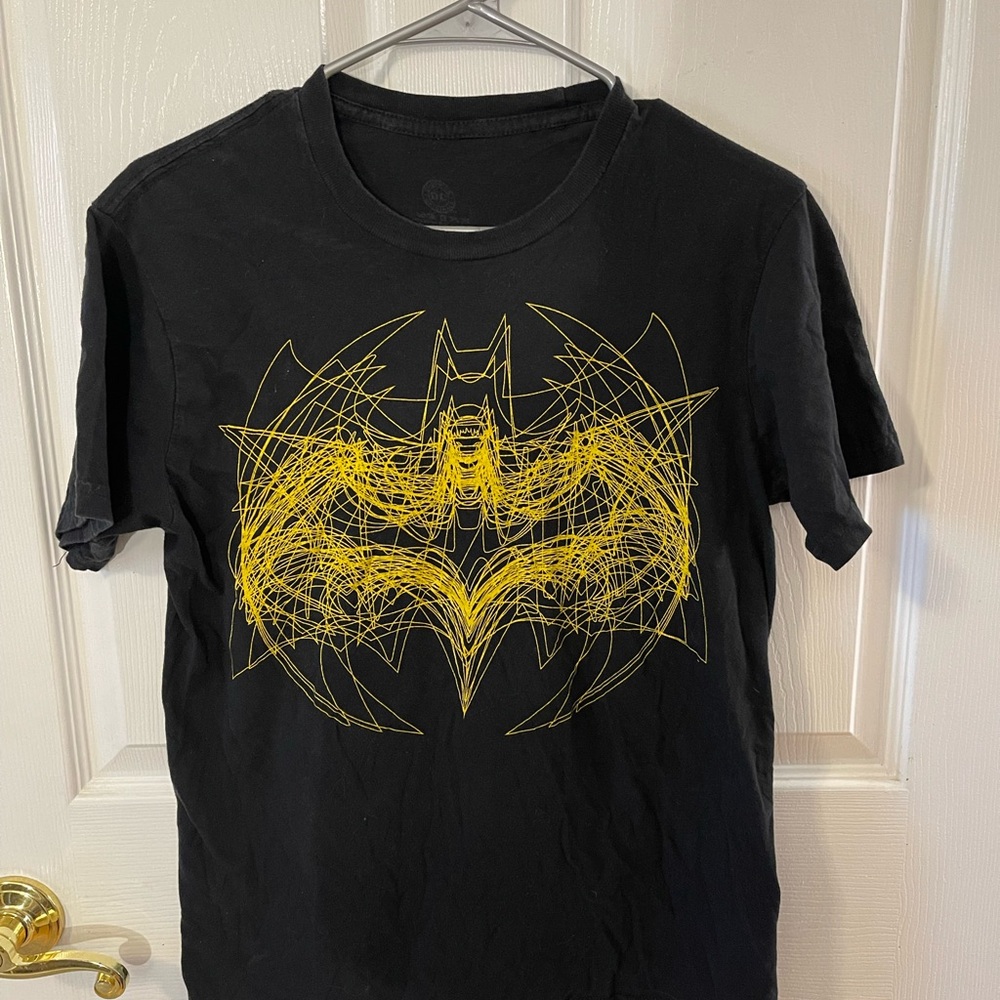 DC Black Tee with Yellow Graphic